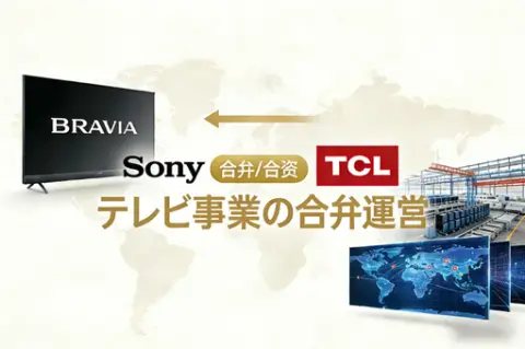 ソニーがテレビ事業を分離し、TCLと合弁:ブランドの堅持の下でのグローバルな産業シナジー。