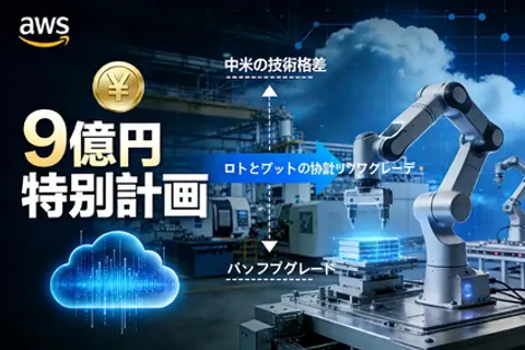 AWSは9億を投じて日本企業を支援する:ロボットAI研究開発の破局と機会。